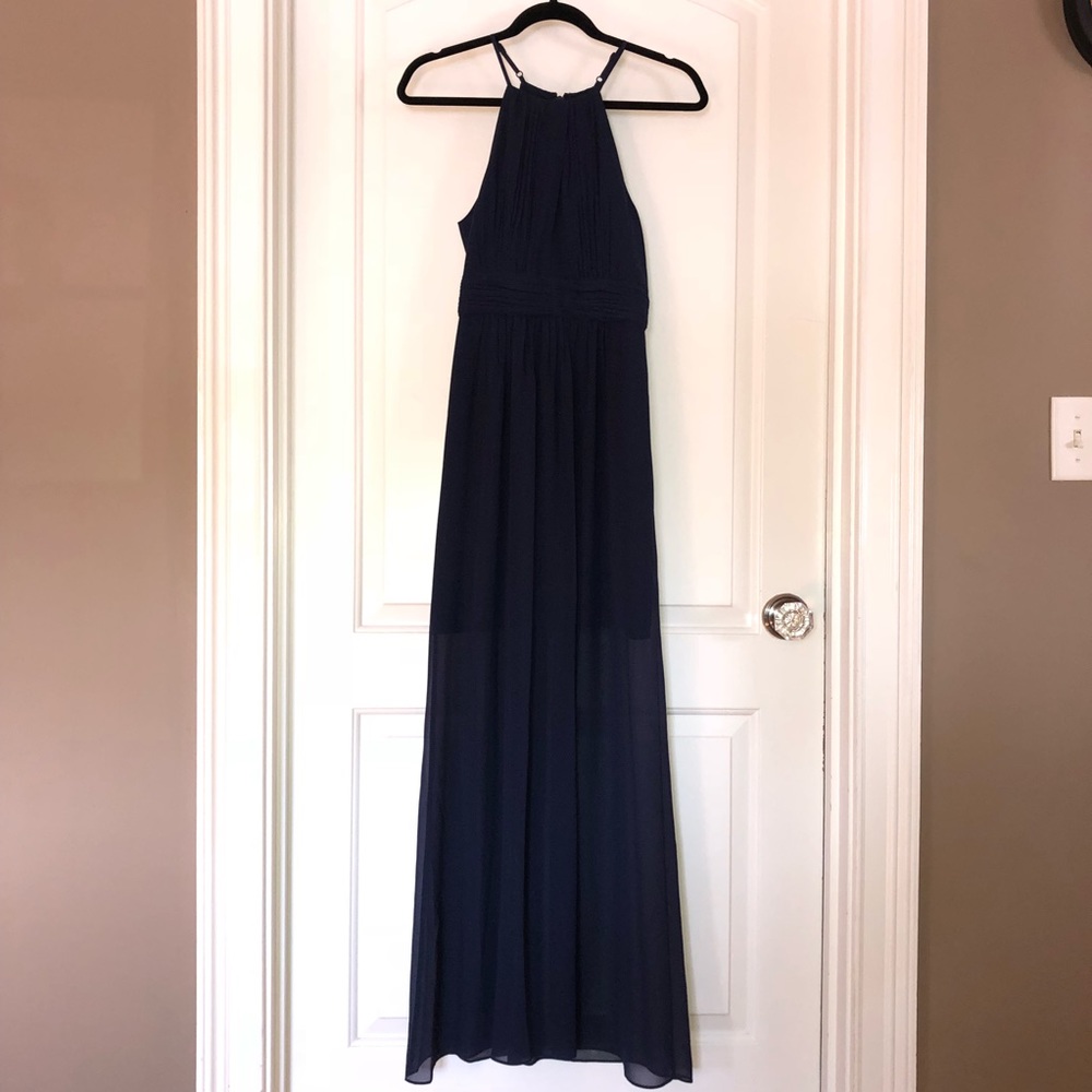 NWT: BCBGENERATION navy blue gown